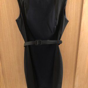 Banana Republic Navy and black color block sheath